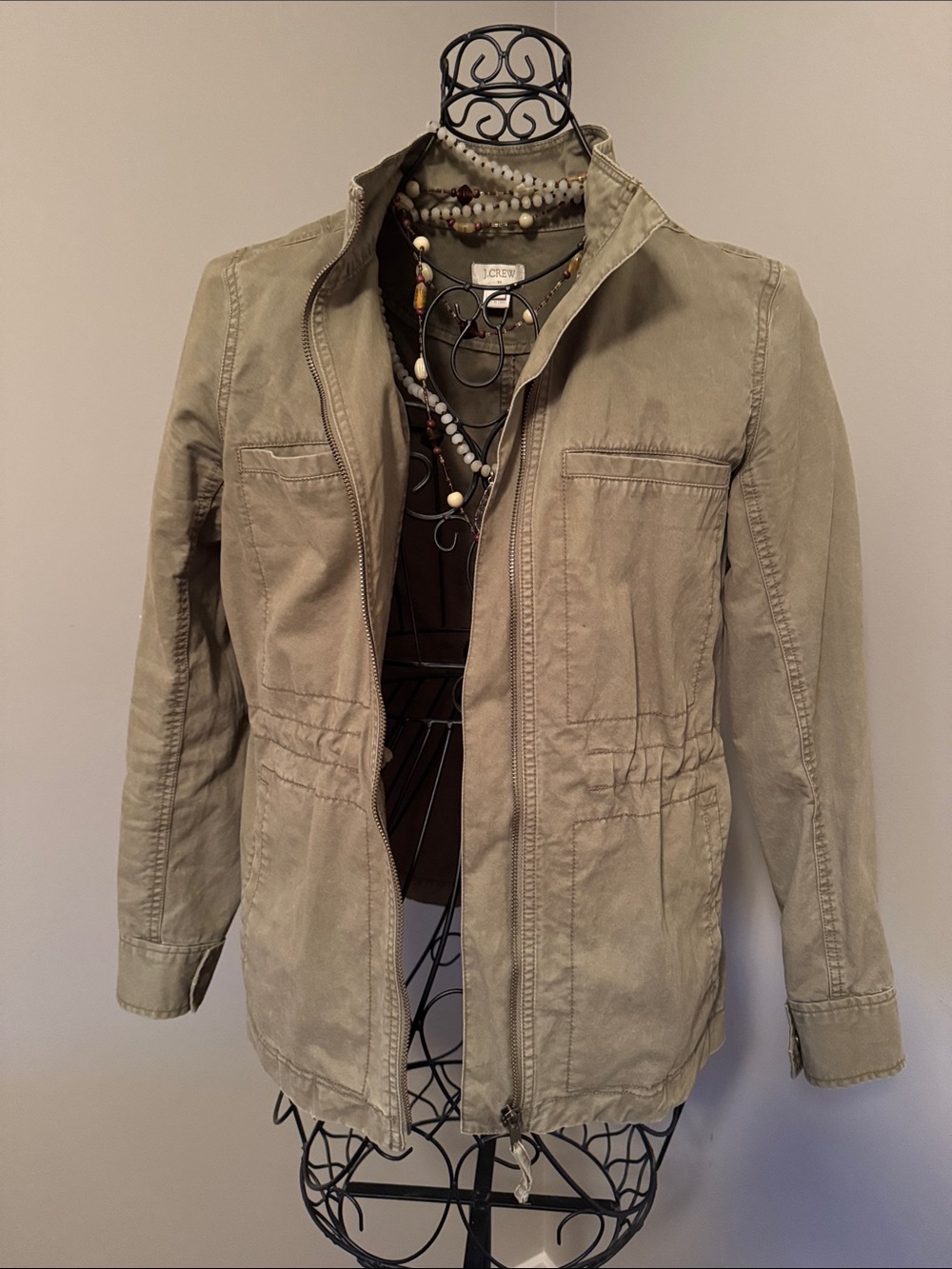 J. Crew Military-Style Field Jacket in Olive
